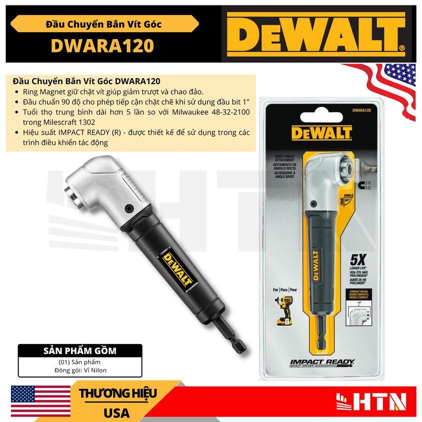 ĐẦU CHUYỂN BẮN VÍT GÓC DEWALT DWARA120 - CHÍNH HÃNG