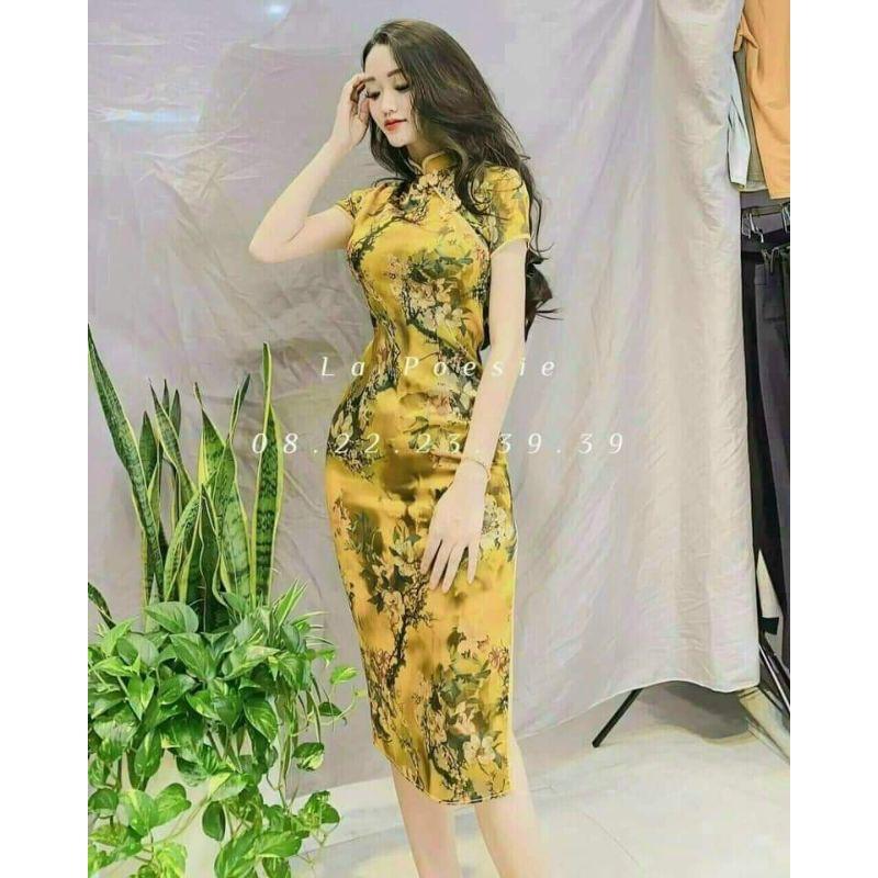 SƯỜN XÁM XẺ TÀ HOẠ TIẾT HOA 3 MÀU