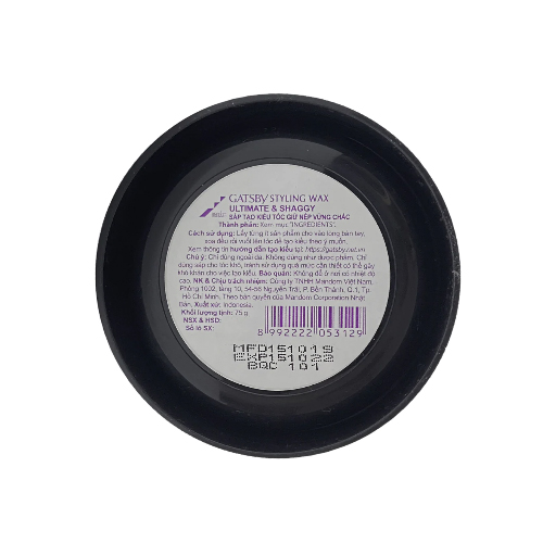 Wax Tạo Kiểu Tóc Xoăn Lọn Rối Solid Mohawk Phong Cách Lãng Tử Ultimate &amp; Shaggy + Tặng Reuzel Grooming Tonic - Chính hãng - GATSBY STYLING WAX 75G