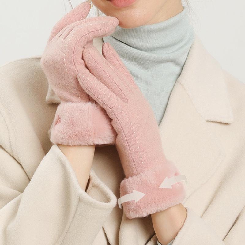 Găng tay len cảm ứng cashmere nữ cao cấp Golovejoy DY35