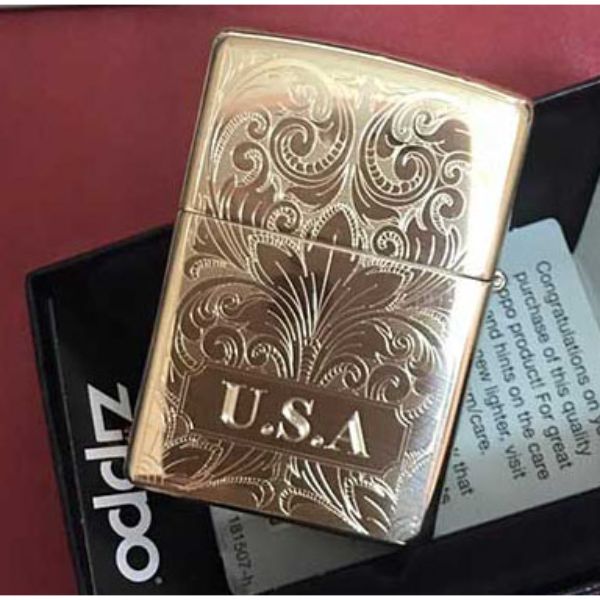 Bật Lửa ZIPPO KHẮC HOA VĂN 13 – ZIPPO 204B.HV13