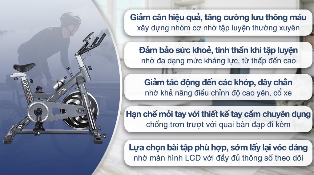 Xe đạp thể dục cao cấp Airbike Sports MK330 - Hàng chính hãng