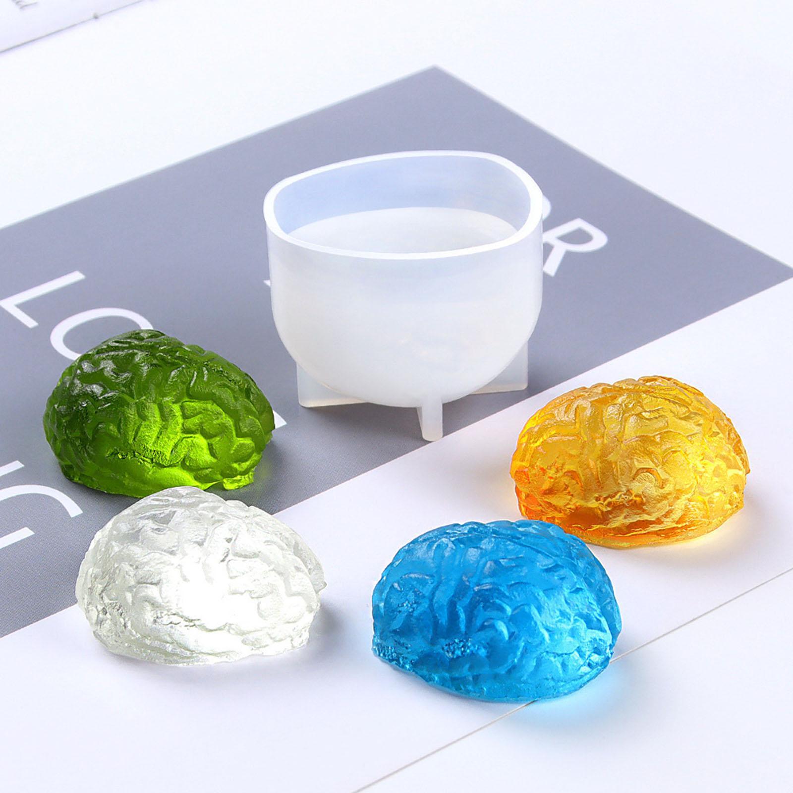 2 Pieces Silicone  Mould  Brain for parties cake Fondant Candy