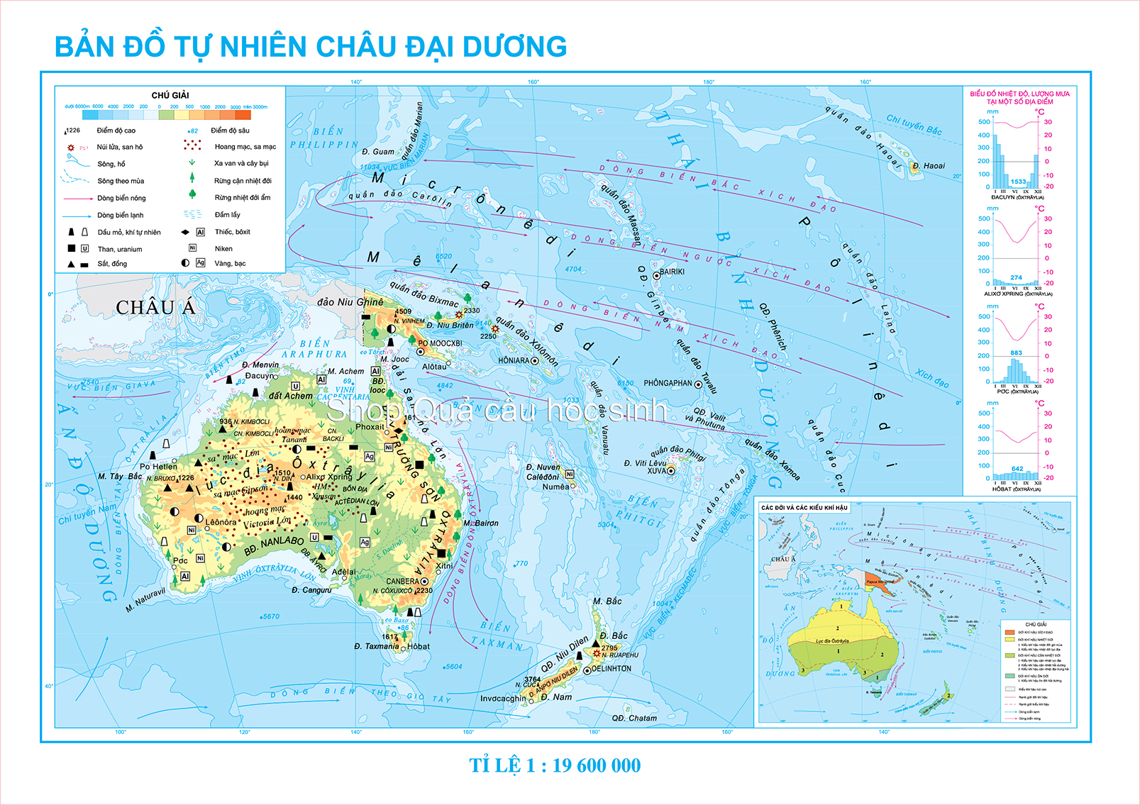 Tự nhiên Châu Úc khổ A0 (84x120cm)