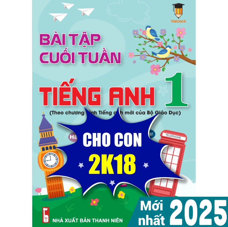 Sách - Bài tập cuối tuần Tiếng Anh 1 VietJack