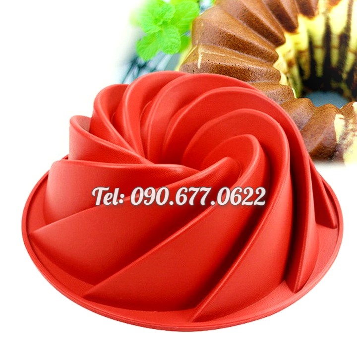 Khuôn silicone làm bánh, rau câu hình xoắn ốc size 20 cm – Mã số 1202