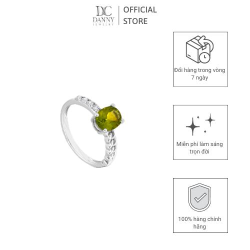 Nhẫn Nữ Danny Jewelry Bạc 925 Xi Rhodium Đá Peridot & CZ N0101
