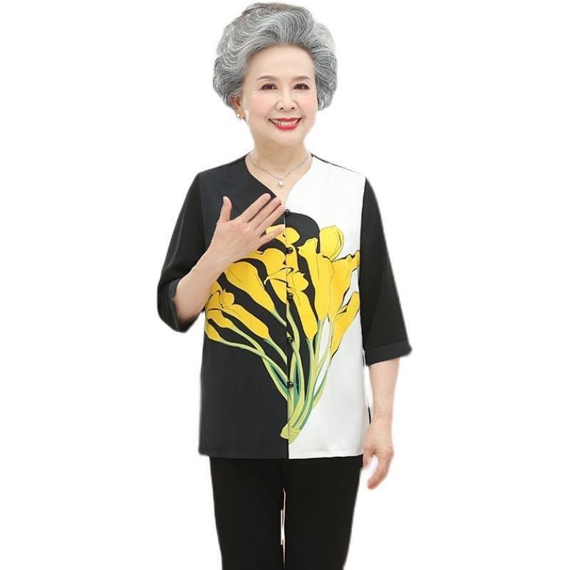 Áo hoa trung niên cao cấp AG20-0621
