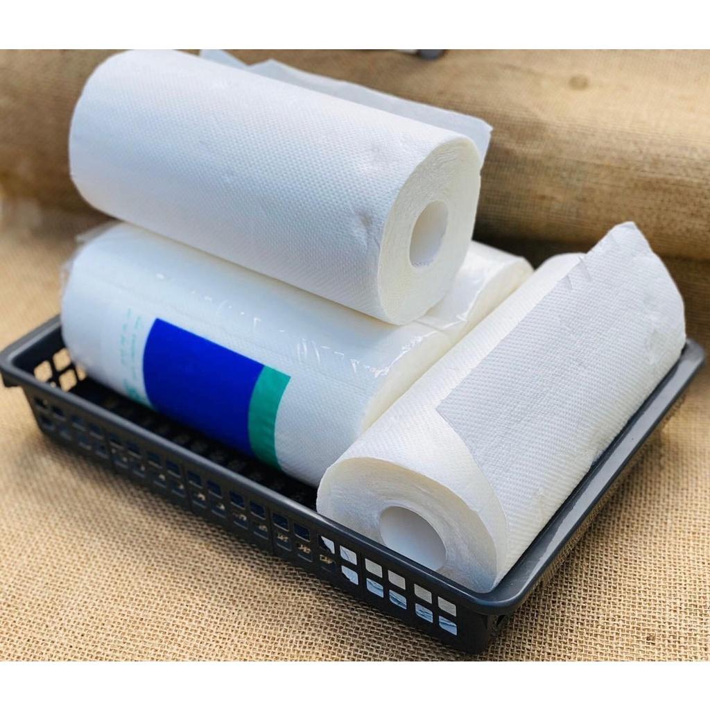 Set 2 cuộn khăn giấy lau bếp 100 tờ Peach xuất xứ Nhật Bản giấy dai, thấm hút cực tốt