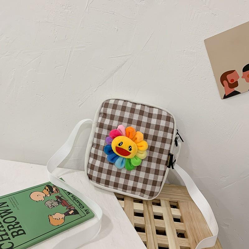 ️FLASH SALE️-TÚI KẺ SỌC GẮN HOA SIÊU XINH