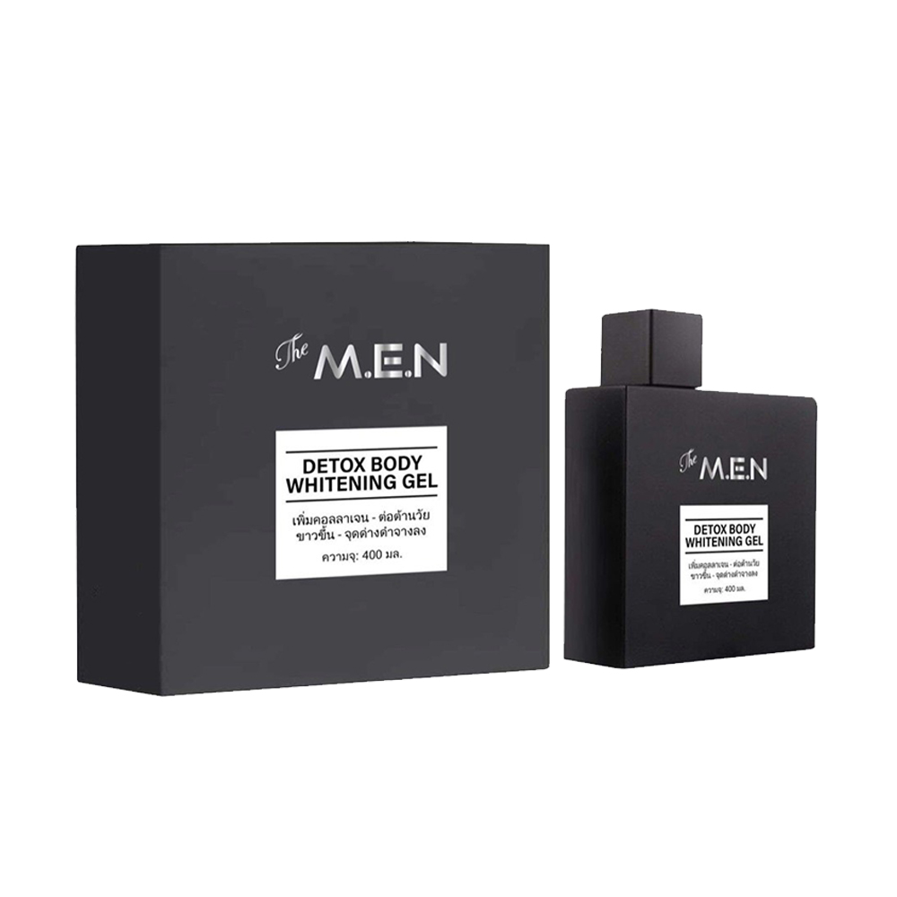 Combo Serum trắng da The MEN Thailand Brightening và Sữa tắm trắng da The MEN Detox Body Thailand trắng da dưỡng ẩm và mờ thâm hiệu quả cho nam, sạch mụn lưng, giảm nám sạm trên lưng và vùng nhạy cảm