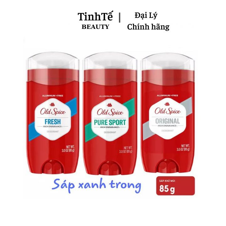 Lăn sáp khử mùi và ngăn tiết mồ hôi cho nam Old Spice 85g chính hãng của Mỹ Original | Fresh | Pure Sport