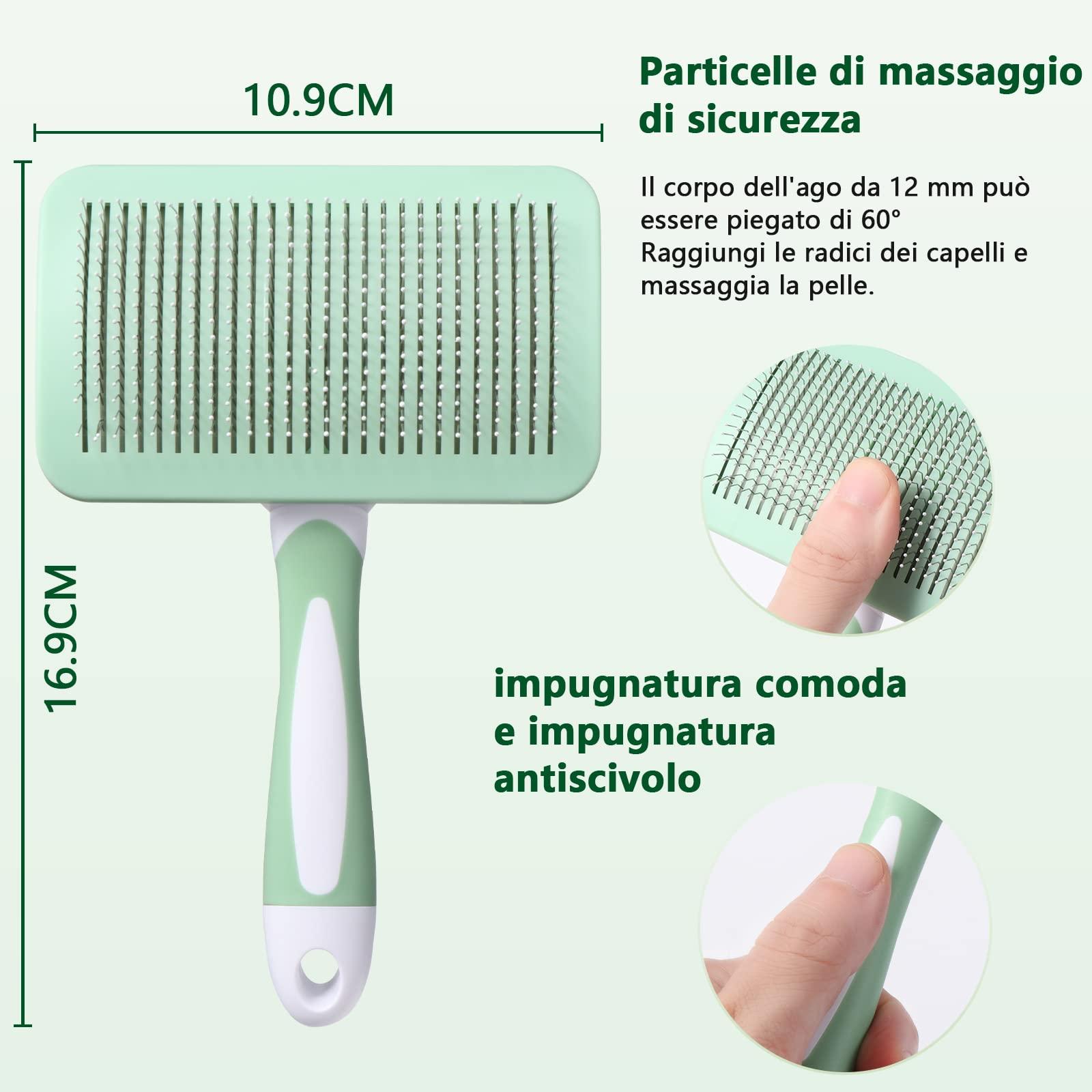 Chải chó mèo, bàn chải tự học để làm cho chó và mèo chải động vật, tẩy lông trong tóc động vật phù hợp