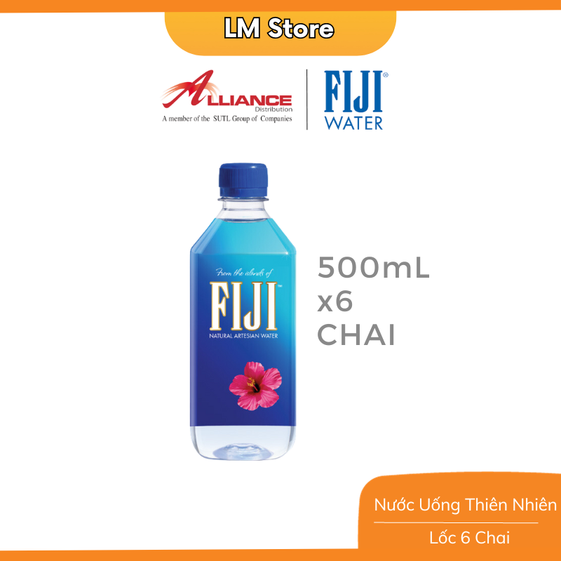 Nước Khoáng Thiên Nhiên Fiji (6 Chai x 500ml)