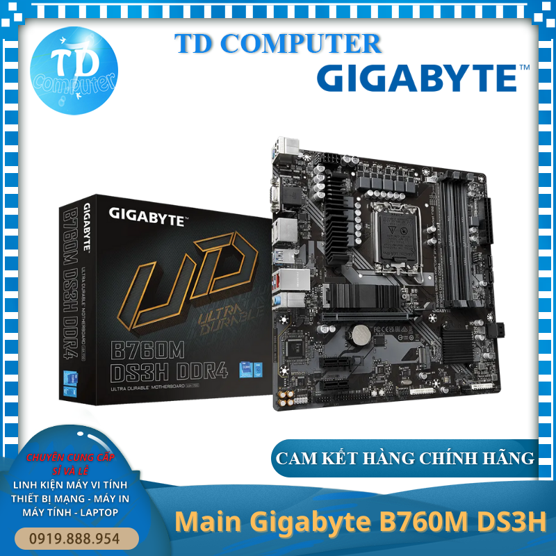 Main Gigabyte B760M DS3H ~ - Hàng chính hãng Viễn Sơn phân phối