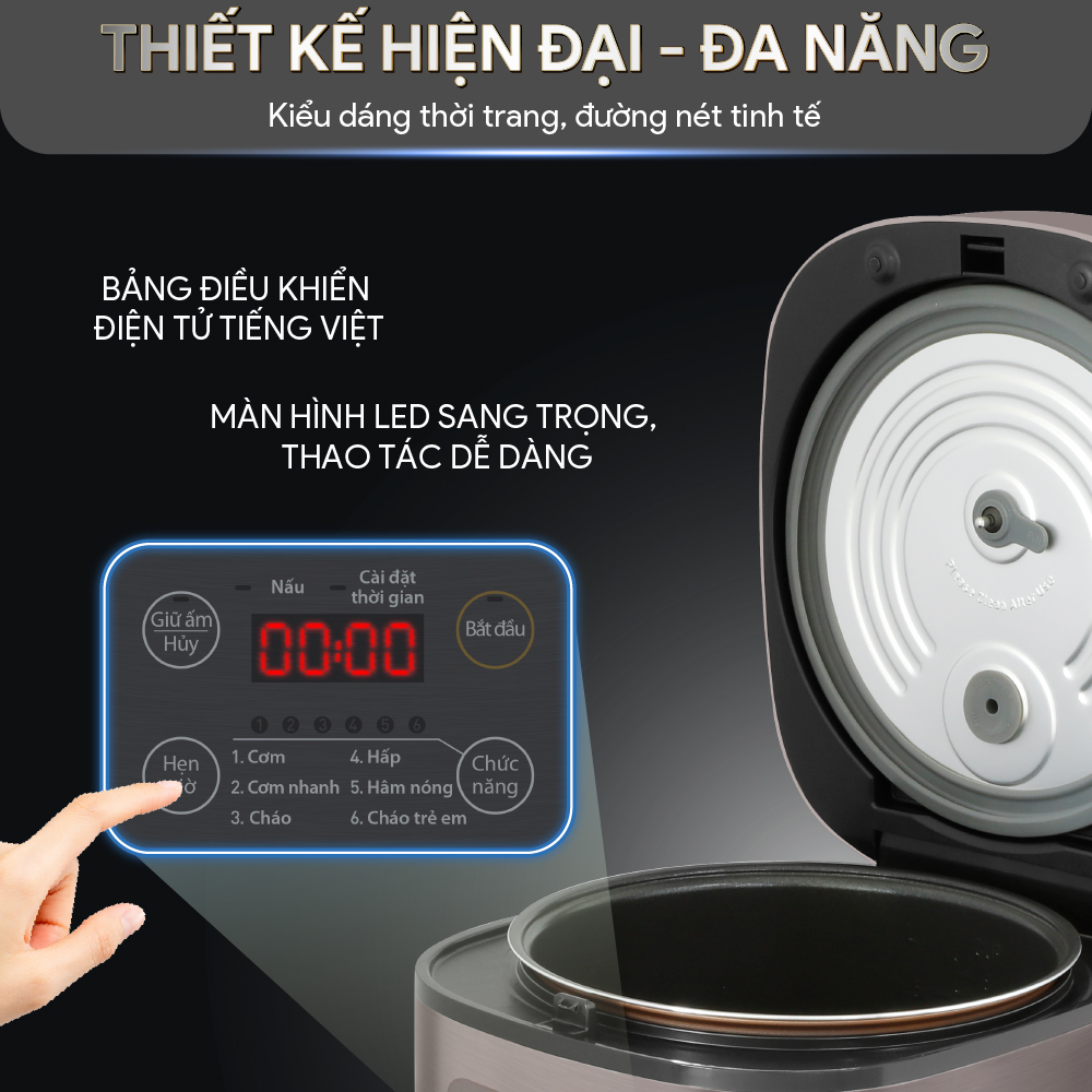 Nồi cơm điện tử Bluestone 1.5 lít RCB-5946 - Hàng chính hãng