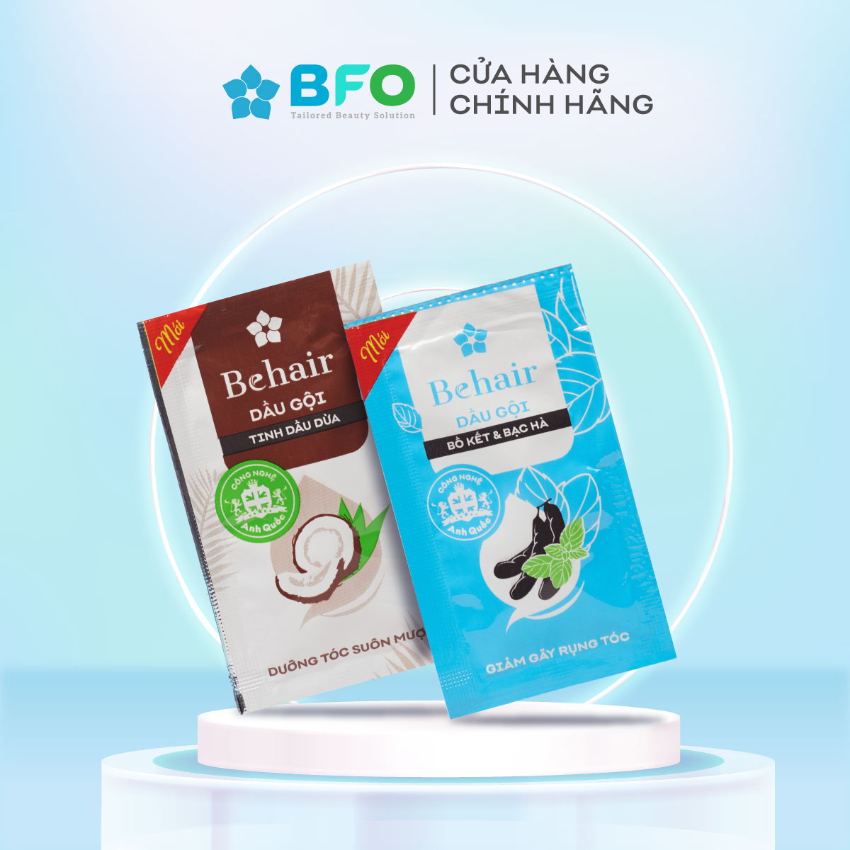 Dây Dầu Gội Behair Tinh Dầu Thiên Nhiên Dung Tích 6ml