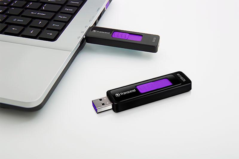 USB 3.1 32 GB Transcend JetFlash 760 Đen Tím - Hàng chính hãng - Hàng chính hãng