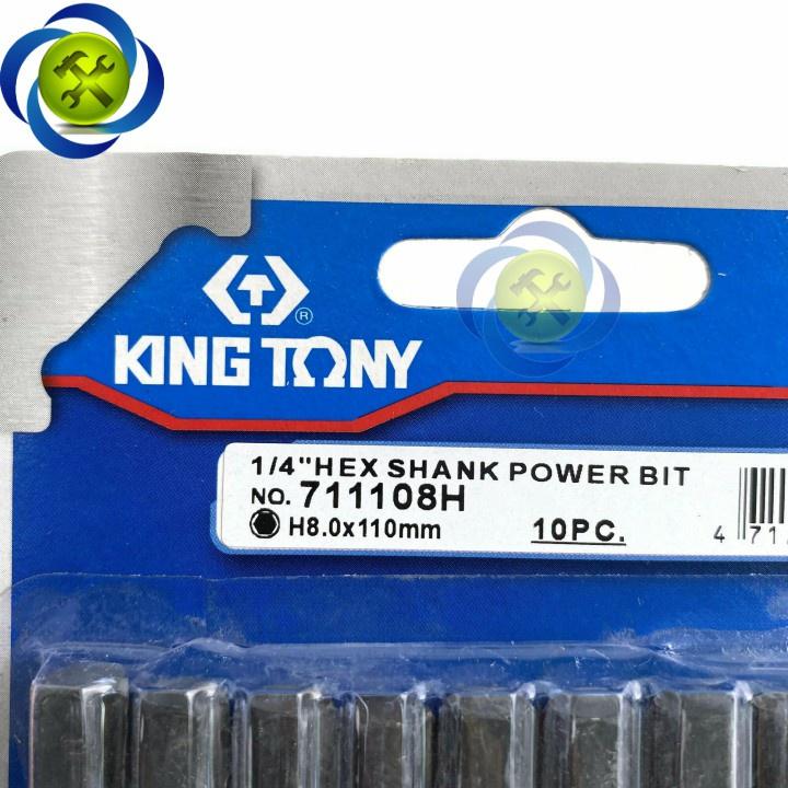 Mũi lục giác 10mm dài 110mm Kingtony 711110H