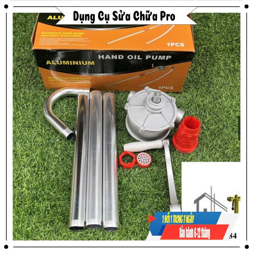 Bơm dầu quay tay hợp kim nhôm, ông dài 1.2 mét, sử dụng dễ dàng thuận tiện