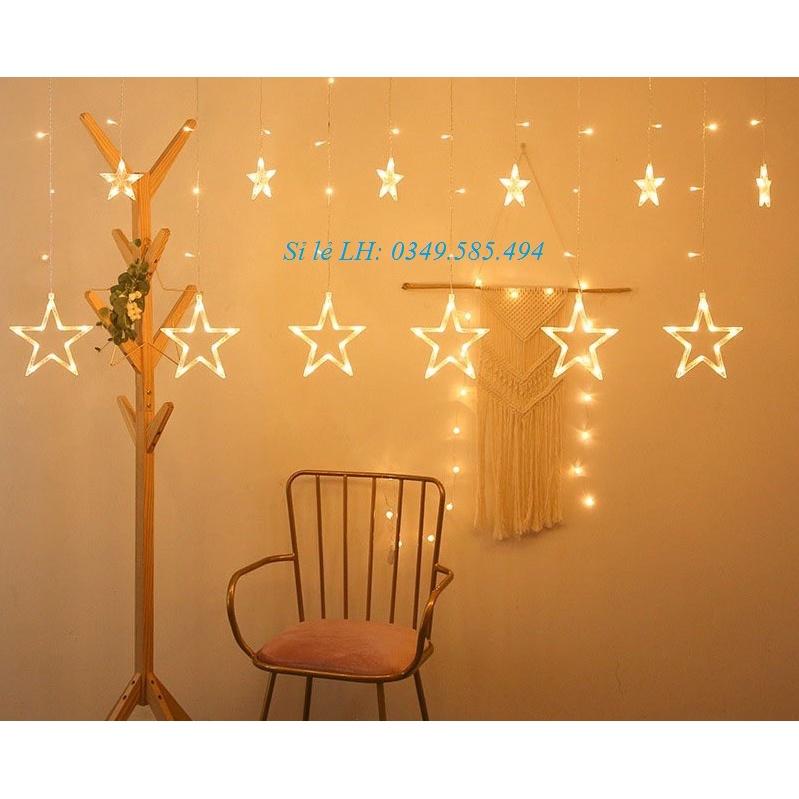 Led trang trí, nháy trang trí thả mành hình ngôi sao