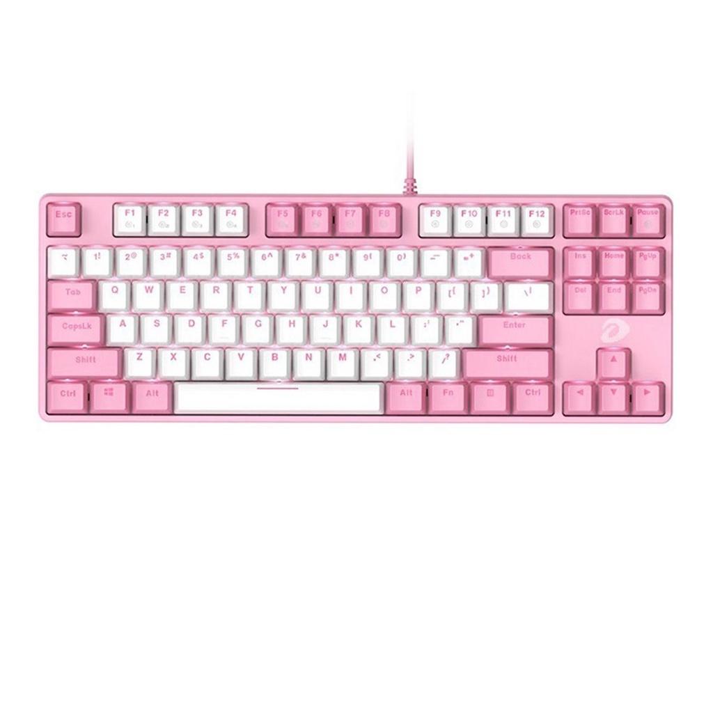 Bàn Phím Cơ Dareu EK87- PINK -White Gaming - Hàng chính hãng