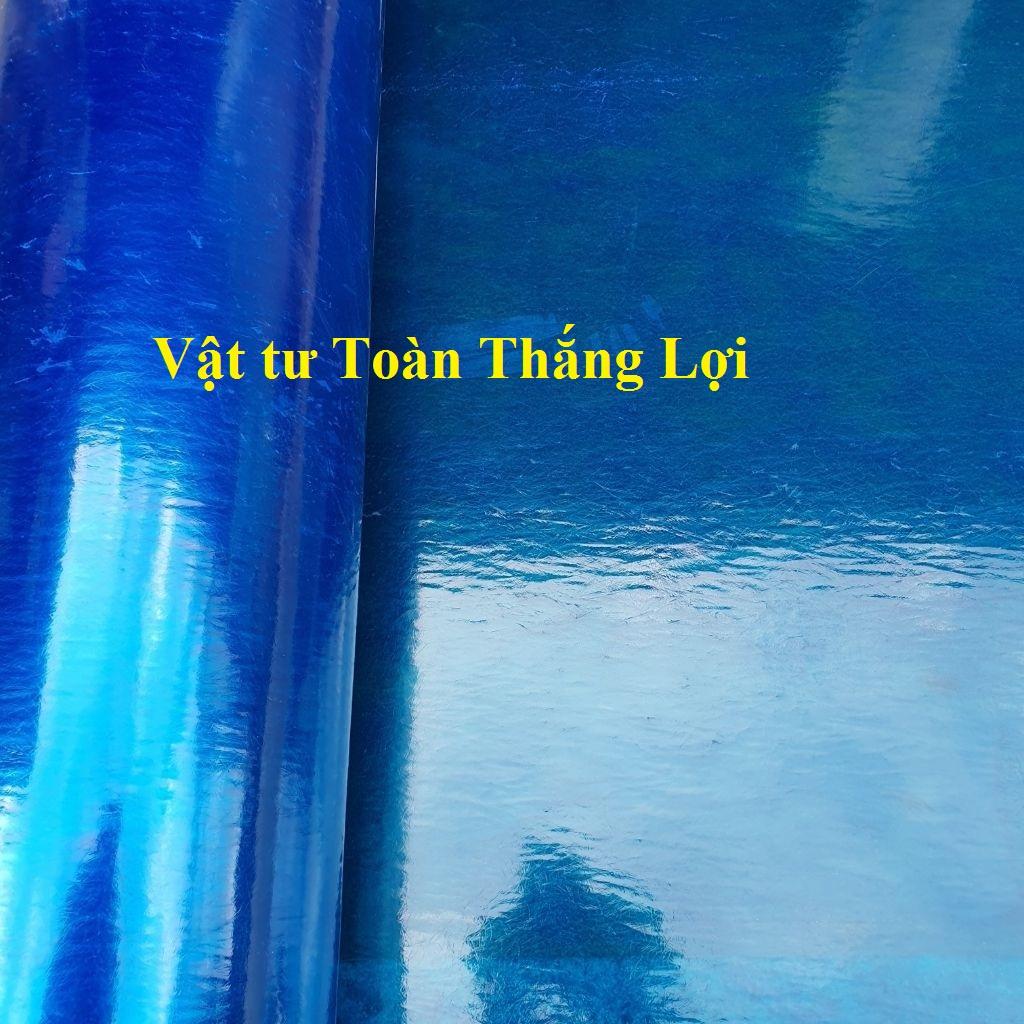 ( Khổ cao 1m x dày 8dem) Tôn nhựa lấy ánh sáng màu xanh che nắng mưa đều được