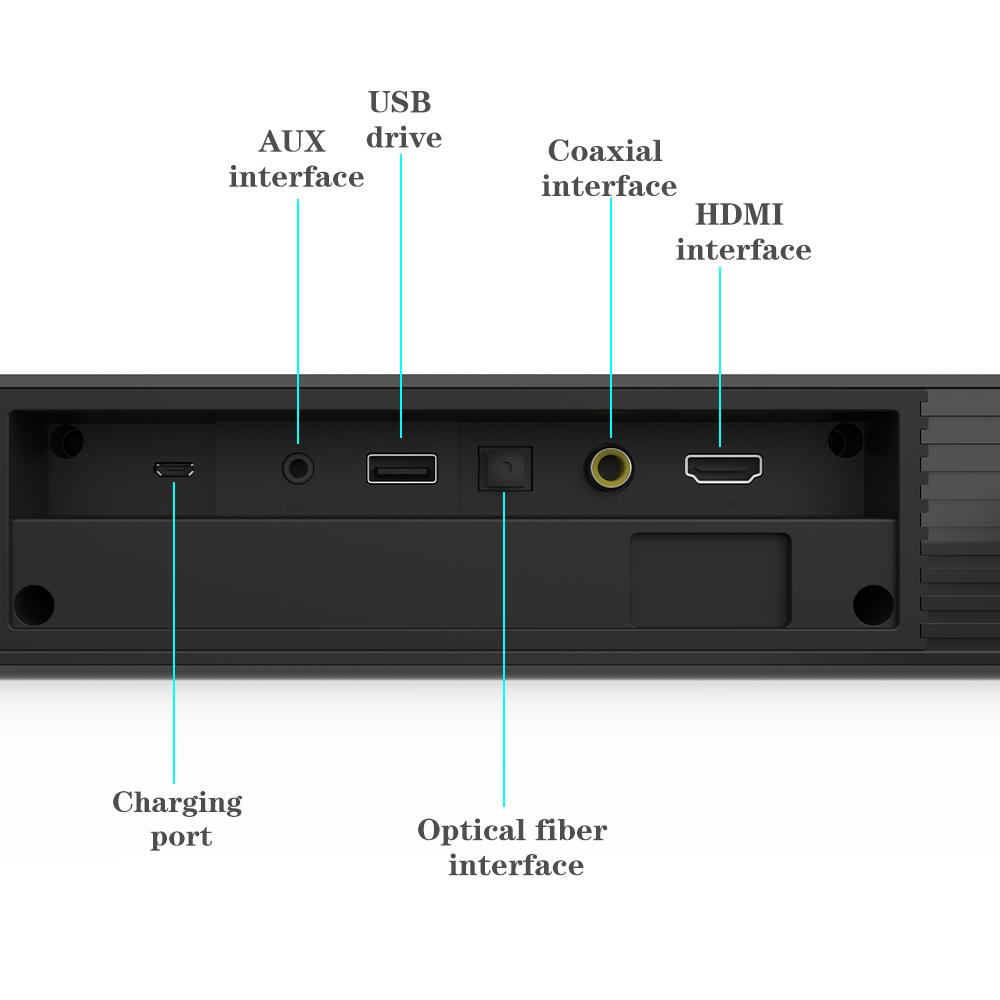 Loa Tivi Rạp Hát Tại Nhà Âm Thanh Thanh Âm Thanh Bluetooth Không Dây Hỗ Trợ Quang HDMI ARC Cho Máy Chiếu