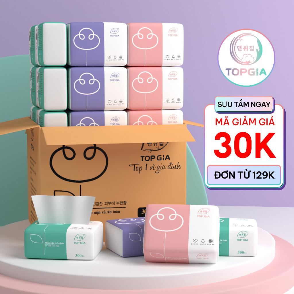 Giấy ăn rút TopGia cao cấp thùng 30 gói nhỏ tiện lợi cho cuộc sống hàng ngày