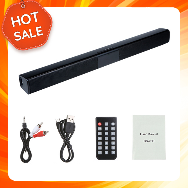 Loa Thanh Nghe Nhạc Bluetooth Loa Tivi Loa Máy Vi Tính BS28B Hỗ Trợ Bluetooth, Đèn Led, Công Suất Lớn