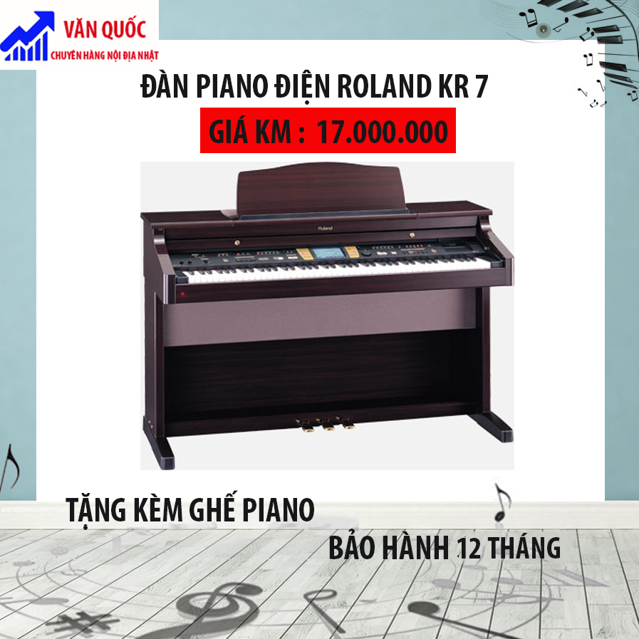 ĐÀN PIANO ĐIỆN ROLAND KR 7 TẶNG KÈM GHẾ PIANO