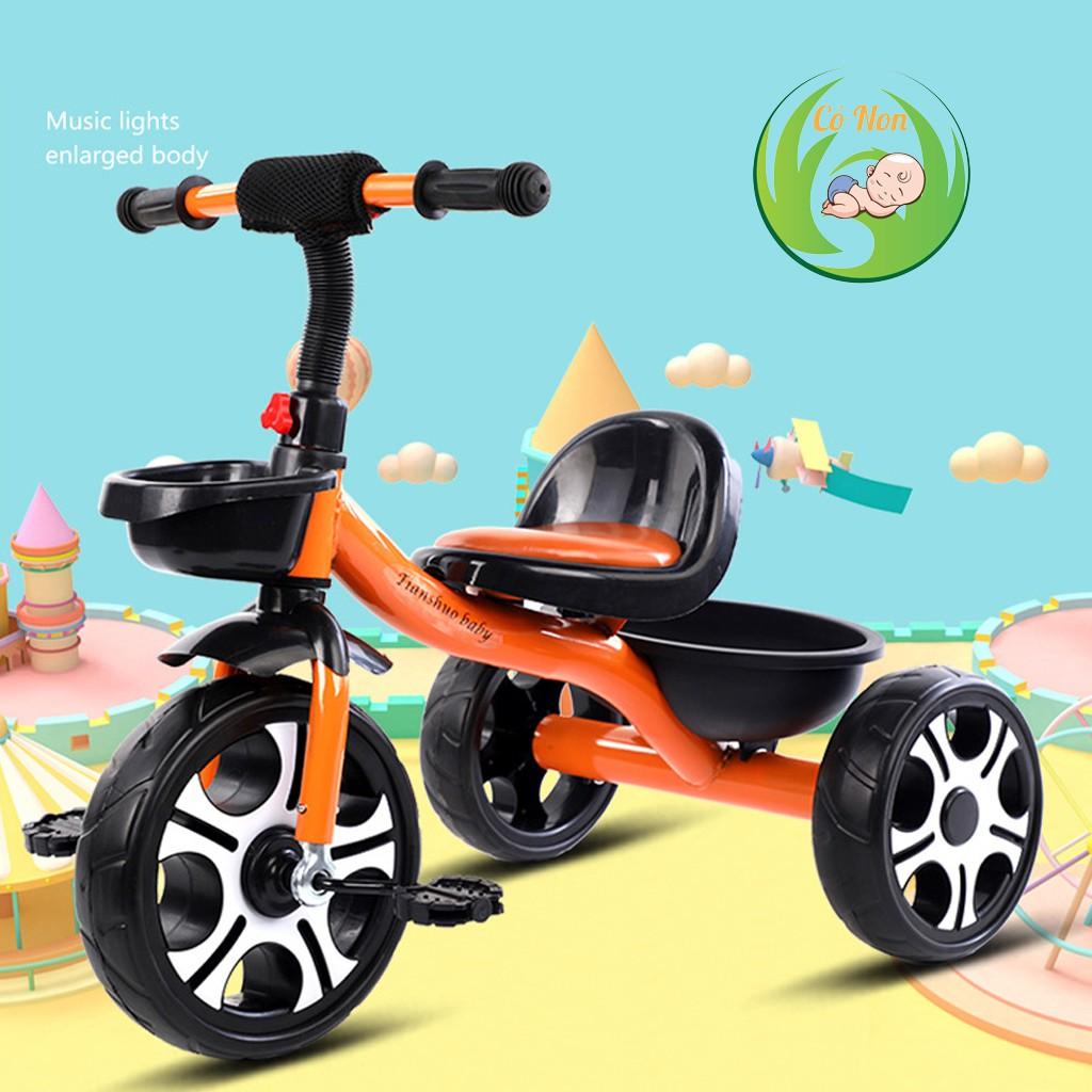 Xe đạp 3 bánh cho bé yên bọc da cao cấp