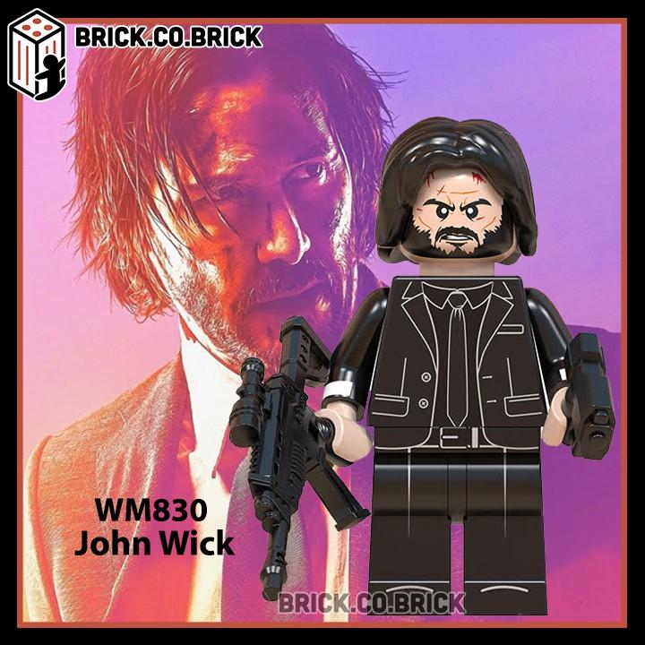 Đồ Chơi Mô Hình Lắp Ráp Nhân vật John Wick Sát thủ Chuyên nghiệp Phụ kiện Ngầu WM830