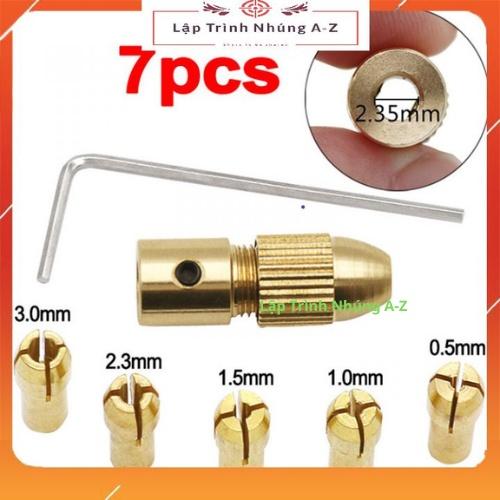 [Lập Trình Nhúng A-Z][G31] Bộ 7 Món Đầu Kẹp Mũi Khoan Từ 2.35mm Đến 5.05mm