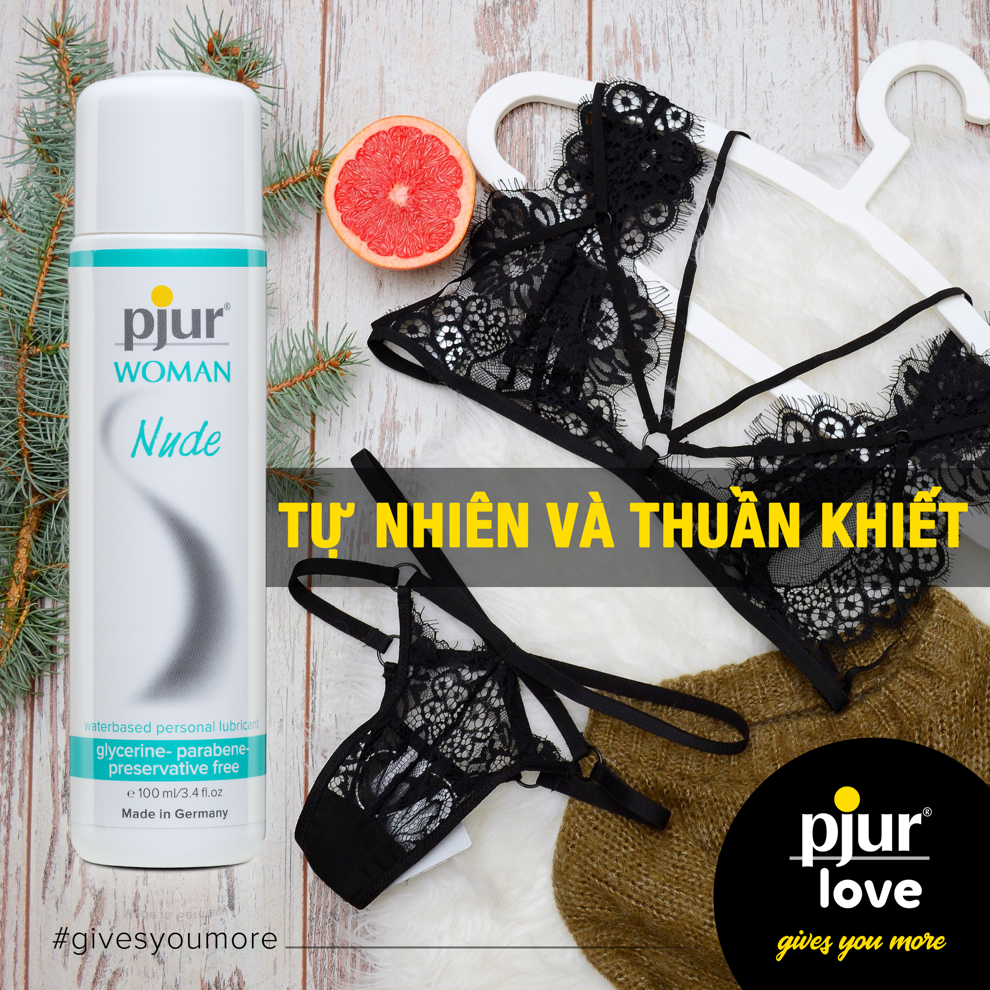 Gel bôi trơn gốc nước pjur WOMAN Nude 30ml