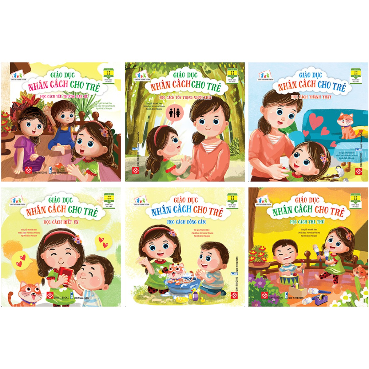 Combo 6 Tập Giáo Dục Nhân Cách Cho Trẻ