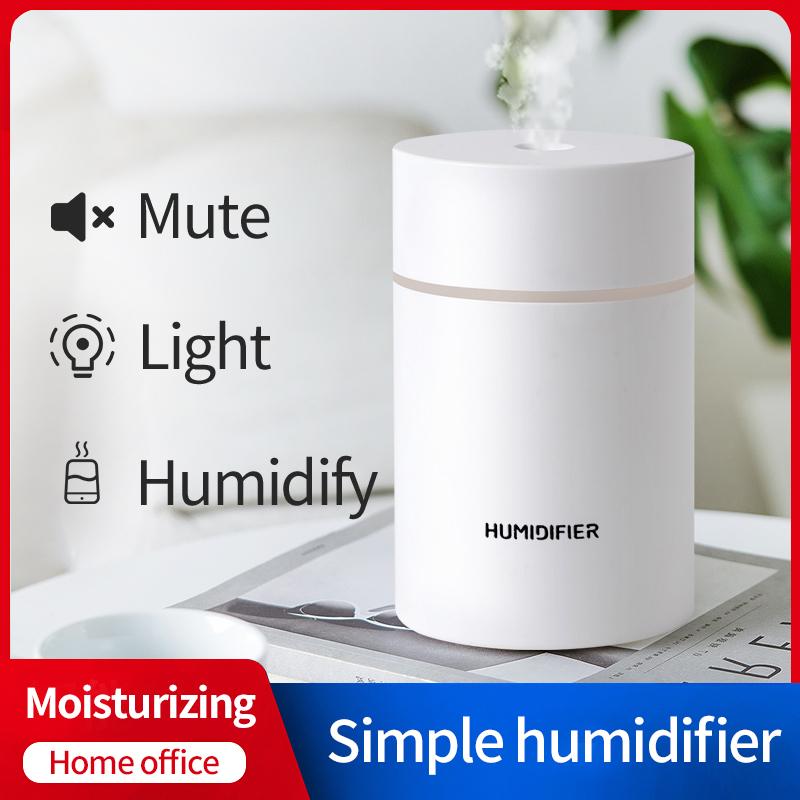 Máy Phun Sương Tạo Độ Ẩm 300Ml USB Máy Phun Sương Tạo Độ Ẩm Mini Máy Tạo Độ Ẩm Phun Sương Dưỡng Ẩm Phun Sương Với Đèn Đêm Đầy Màu Sắc Cho Nhà Xe Ô Tô Văn Phòng