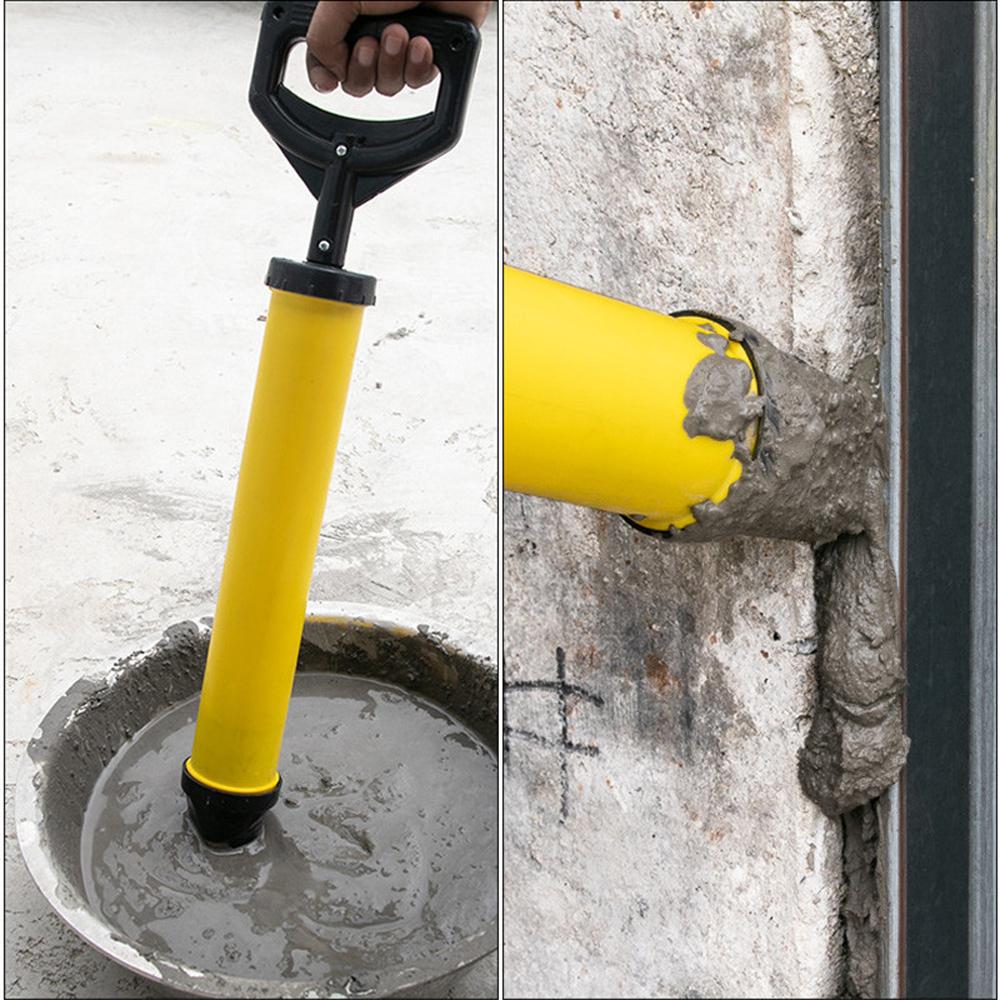 4-in-1 Manual Stainless Steel Caulking Machine Cement Lime Pump Grouting Mortar Sprayer Filling Tool with 4pcs Nozzle