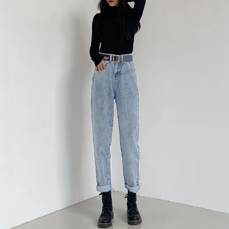 Quần jeans nữ dáng baggy hàng Quảng Châu mới 2022