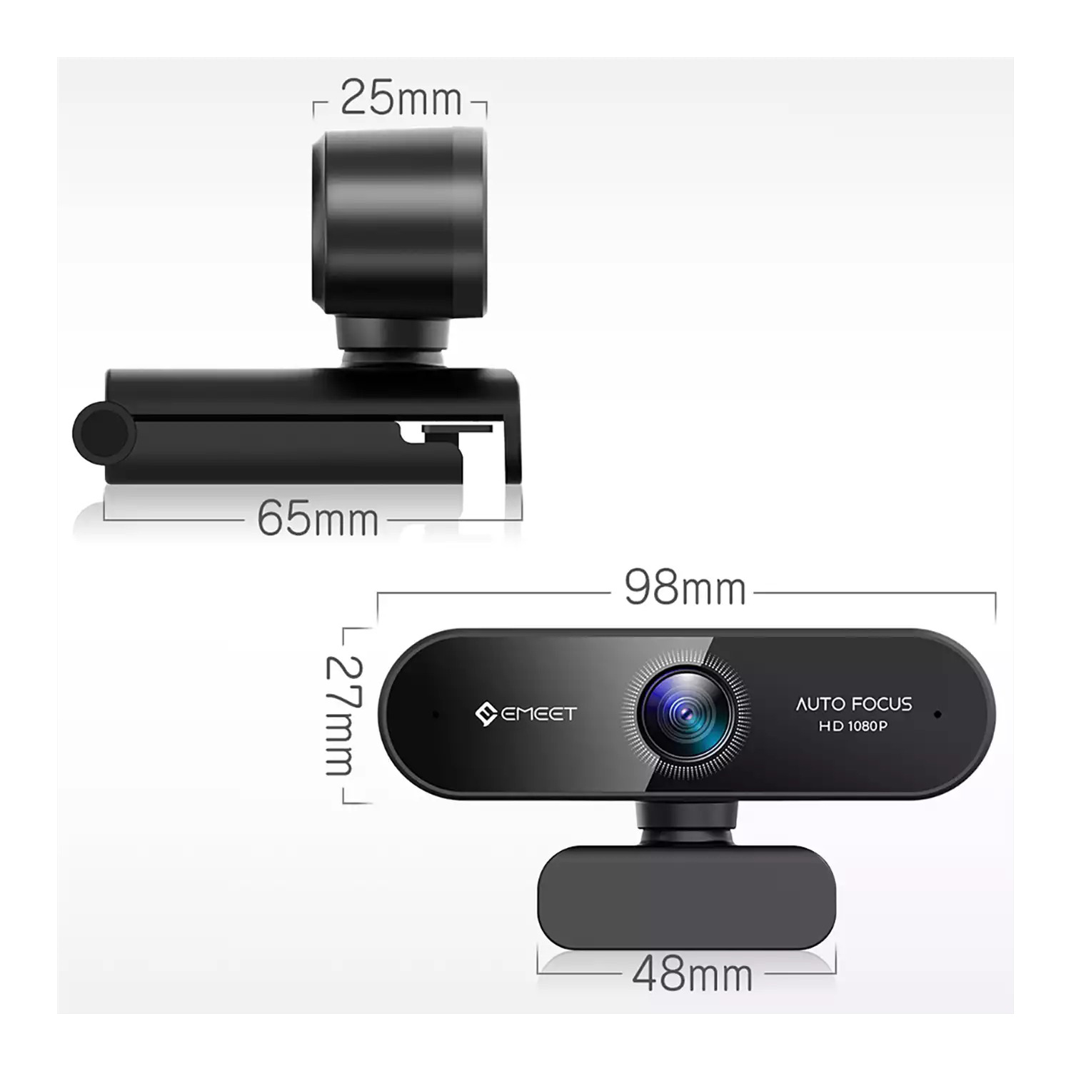 Emeet Nova - Webcam Họp Trực Tuyến Góc Rộng 96 Độ, Full HD 1080p, Tốc Độ Khung Hình 30fps - Hàng Chính Hãng