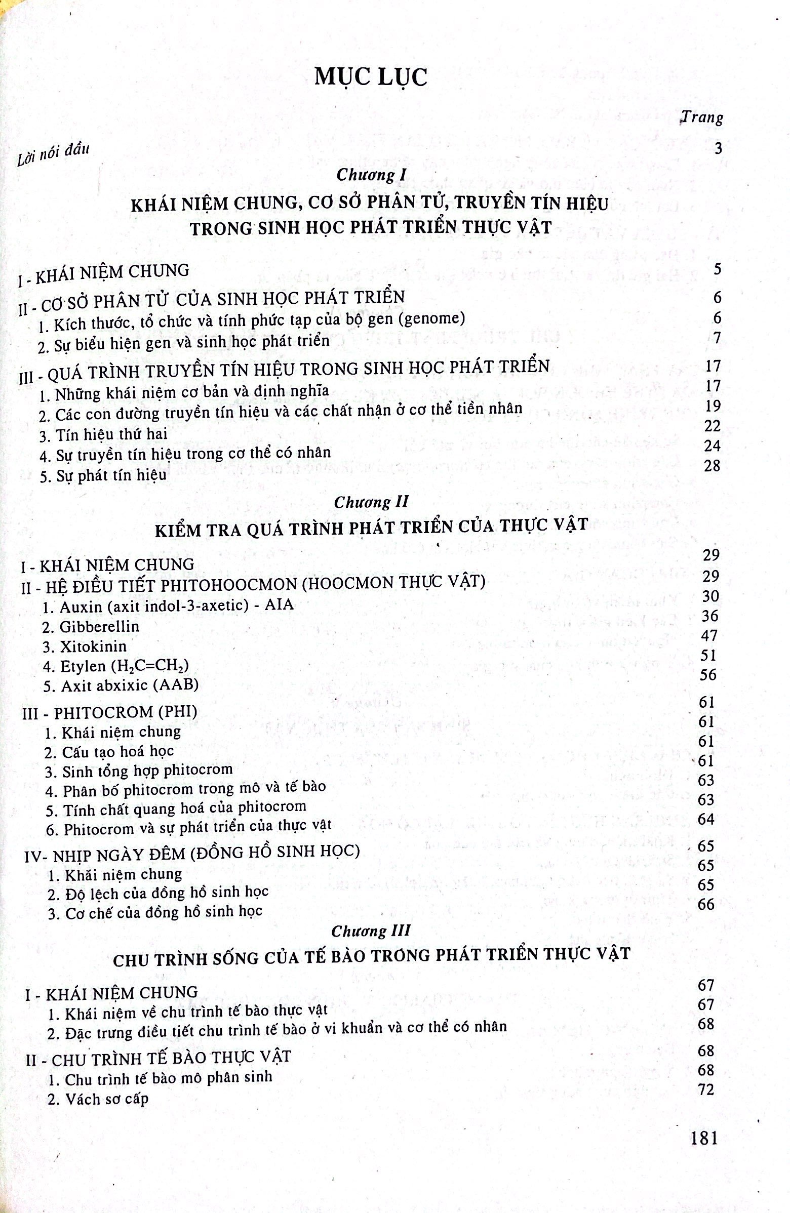 Sinh Học Phát Triển Thực Vật