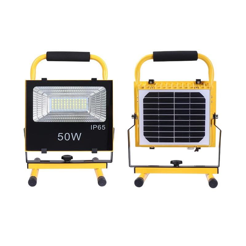 Đèn LED pha sạc solar 50W ( Có Năng Lượng Mặt Trời)