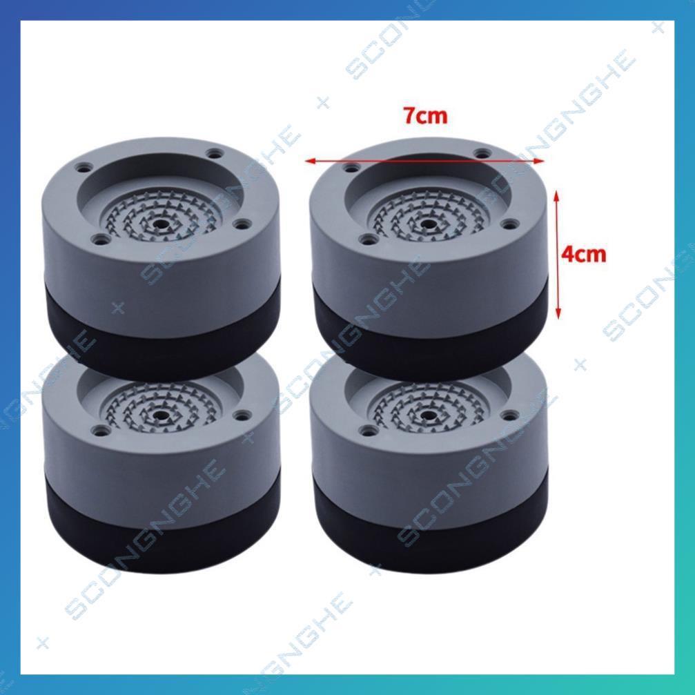 Chân máy giặt 4 miếng cao su cao cấp chống ồn chống rung