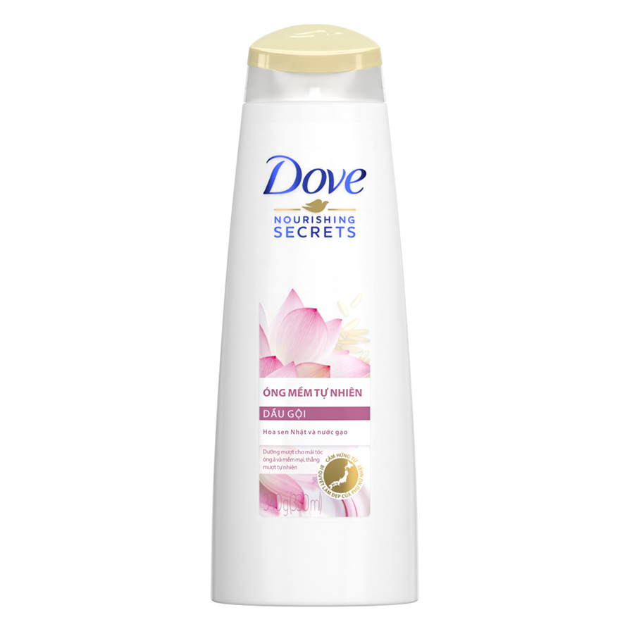 Dầu Gội Dove Óng Mềm Tự Nhiên (340g)