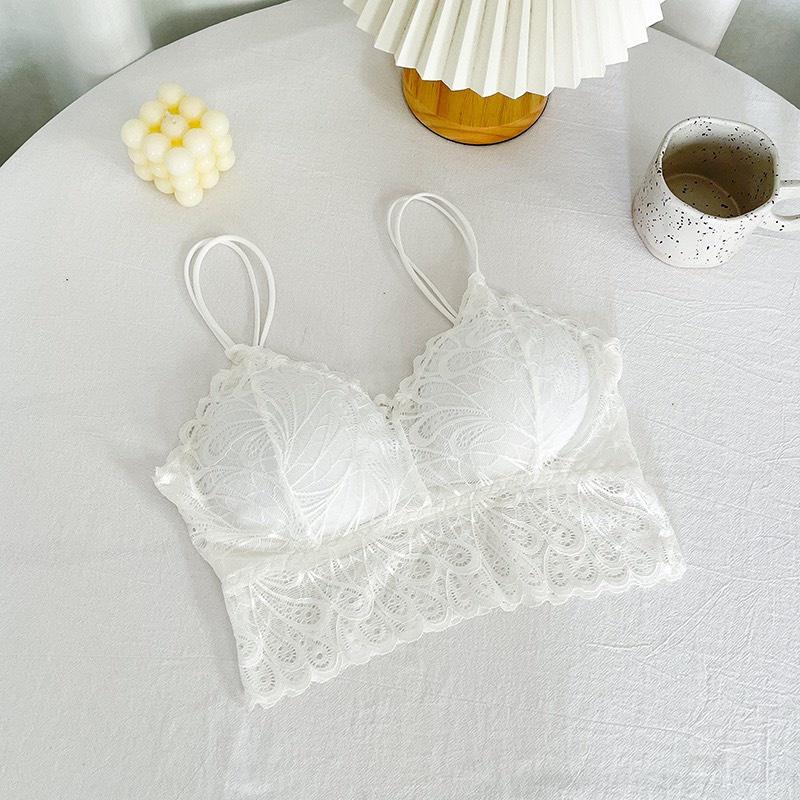 Áo Bra ren áo hai dây lót nữ họa tiết hoa gợi cảm tôn vòng một sexy quyến rũ Pasana0203
