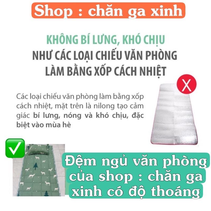 Chiếu văn phòng 3 trải sàn cao cấp có lớp chống trơn trượt ,Đệm du lịch size 90x190cm gấp gọn tiện lợi đa năng