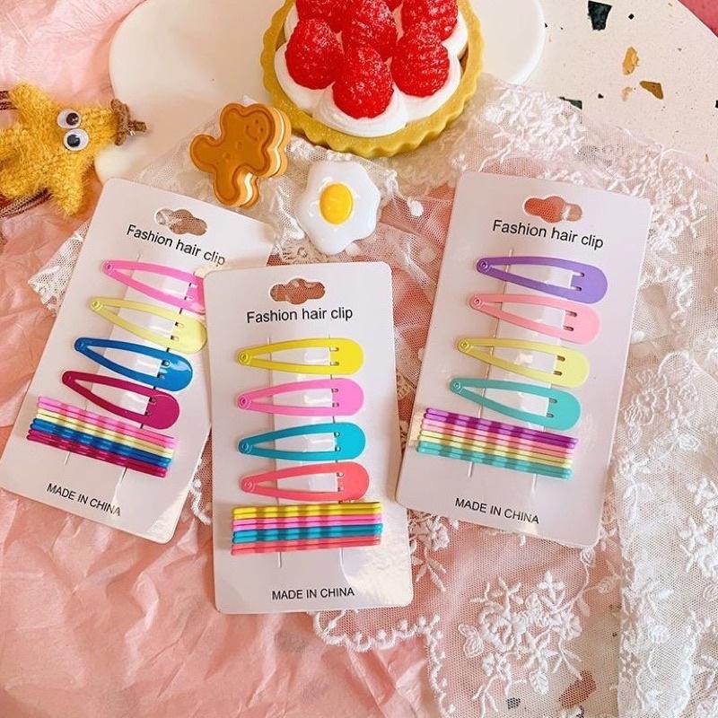 Set kẹp tóc 12 cái hàn quốc phối màu siêu xinh