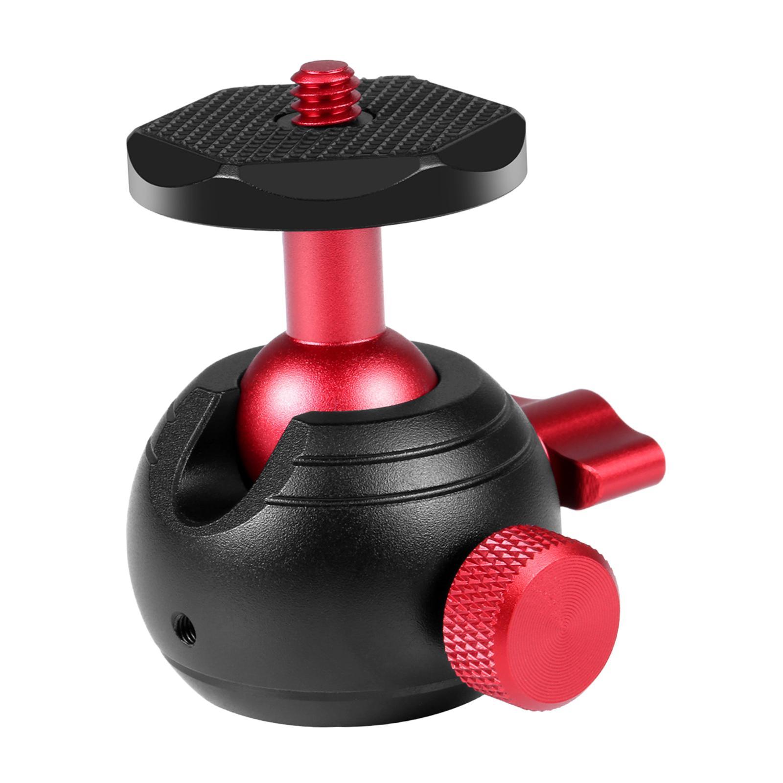 360 Degree Rotating Panoramic Tripod Ball Head, 1/4 inch Screw, 1/4 inch to 3/8 inch Screw Hole for DSLR Camera LED Lights