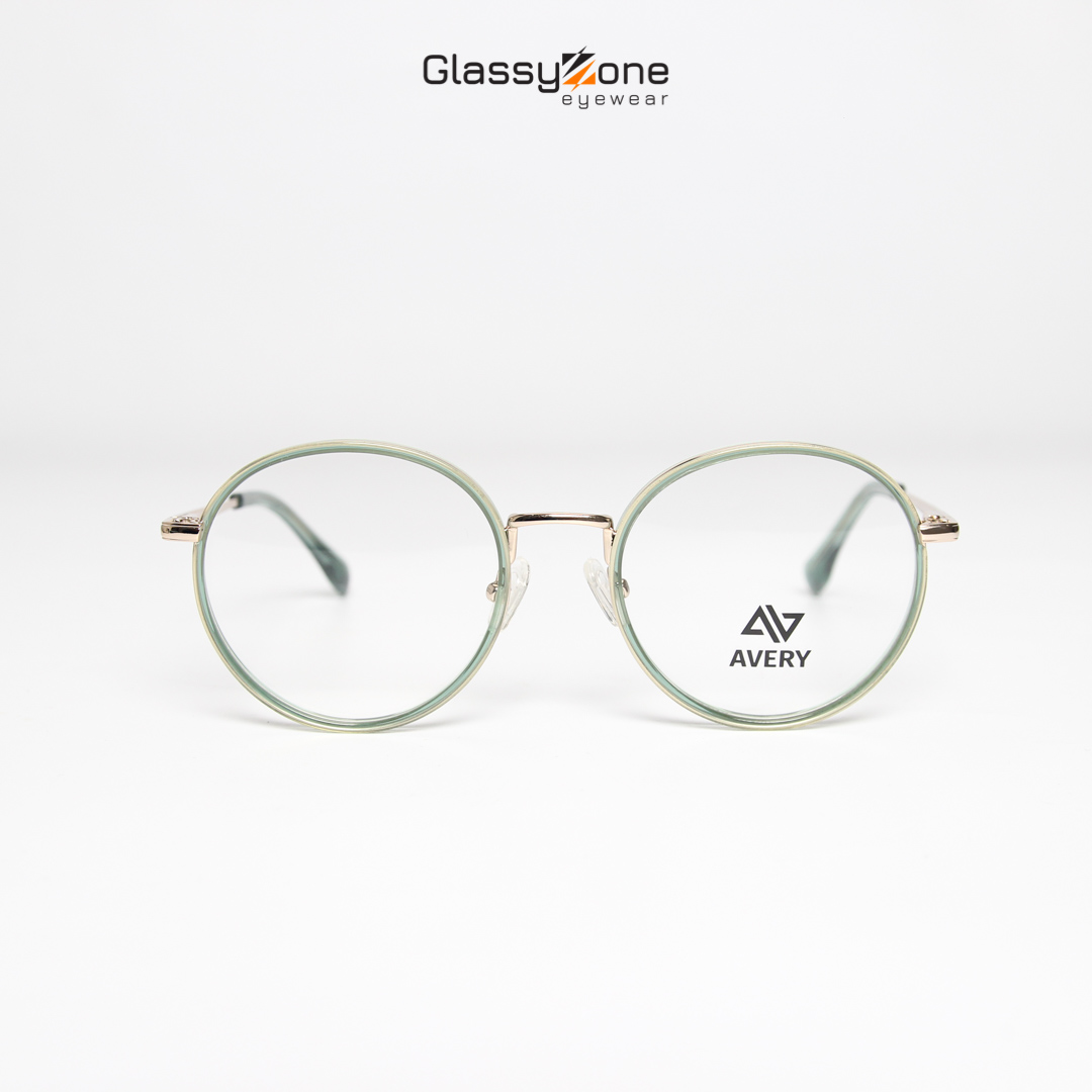 Gọng kính cận, Mắt kính giả cận Acetate Form tròn Nam Nữ Avery 14047 - GlassyZone