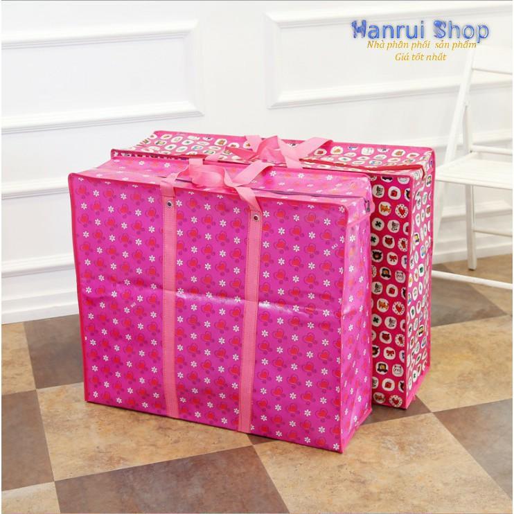 Túi vải bố đựng đồ chống nước họa tiết mẫu ngẫu nhiên